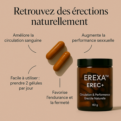 EREXA™ EREC+ - Circulation & Performance Érectile Naturelle
